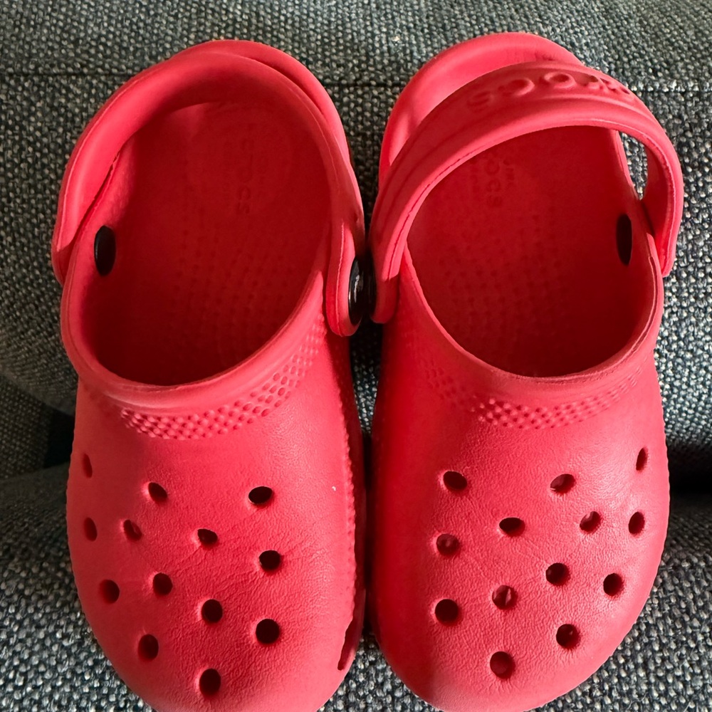 CROCS Red Sandals toddler size 8